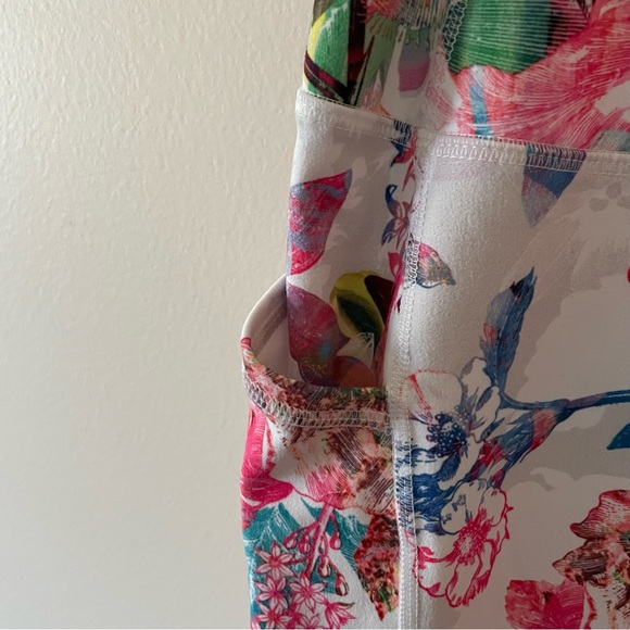 RBX Colorful Floral Cropped Leggings - Picture 3 of 6